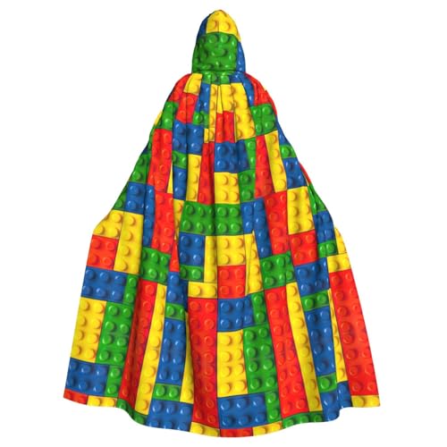 JIUTY Farbenfroher Ziegeldruck-Maskerade, wirtschaftlicher Kapuzenumhang für Erwachsene, 140 cm lang, perfekt für Halloween-Partys, Tänze JIUTY Farbenfroher Ziegeldruck-Maskerade, wirtschaftlicher Kapuzenumhang für Erwachsene, 140 cm lang, perfekt für Halloween-Partys, Tänze von JIUTY