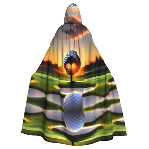 JIUTY Golf- und Rasendruck-Maskerade, wirtschaftlicher Kapuzenumhang für Erwachsene, 140 cm lang, perfekt für Halloween-Partys, Tänze JIUTY Golf- und Rasendruck-Maskerade, wirtschaftlicher Kapuzenumhang für Erwachsene, 140 cm lang, perfekt für Halloween-Partys, Tänze von JIUTY