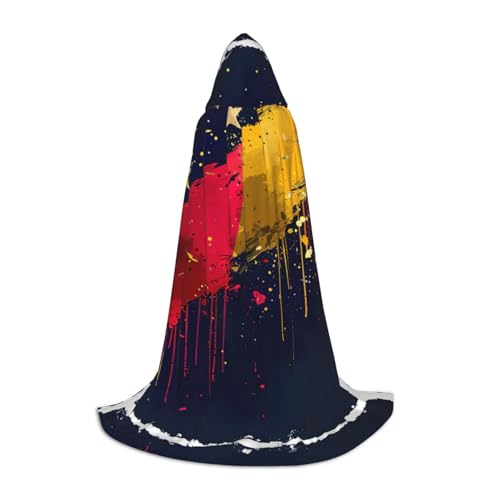 JIUTY Halloween-Kapuzenpullover mit Flagge von Venezuela, Cosplay, Party-Requisiten, Kapuzenumhang, Karnevals-Zubehör für Party von JIUTY