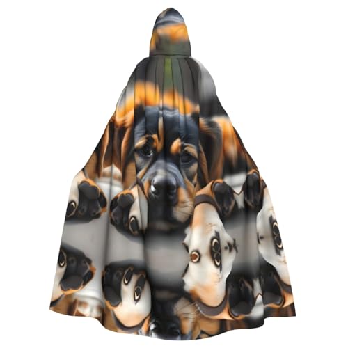 JIUTY Hunde-Maskerade mit Pfotenabdruck, für Erwachsene, wirtschaftlicher Umhang mit Kapuze, 140 cm lang, perfekt für Halloween-Partys, Tänze JIUTY Hunde-Maskerade mit Pfotenabdruck, für Erwachsene, wirtschaftlicher Umhang mit Kapuze, 140 cm lang, perfekt für Halloween-Partys, Tänze von JIUTY