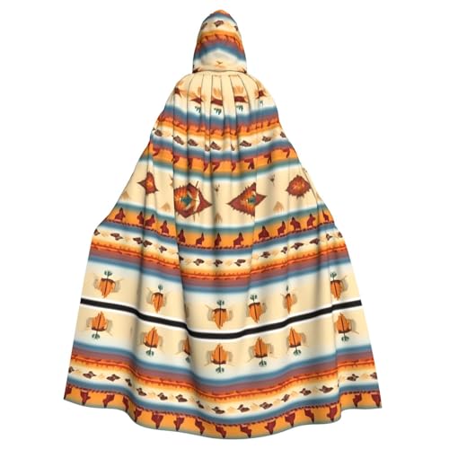 JIUTY Indianer-Druck, Maskerade, wirtschaftlicher Kapuzenumhang für Erwachsene, 140 cm lang, perfekt für Halloween-Partys, Tänze JIUTY Indianer-Druck, Maskerade, wirtschaftlicher Kapuzenumhang für Erwachsene, 140 cm lang, perfekt für Halloween-Partys, Tänze von JIUTY