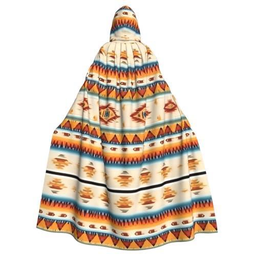 JIUTY Indianer-Druck, Maskerade, wirtschaftlicher Kapuzenumhang für Erwachsene, 140 cm lang, perfekt für Halloween-Partys, Tänze JIUTY Indianer-Druck, Maskerade, wirtschaftlicher Kapuzenumhang für Erwachsene, 140 cm lang, perfekt für Halloween-Partys, Tänze von JIUTY