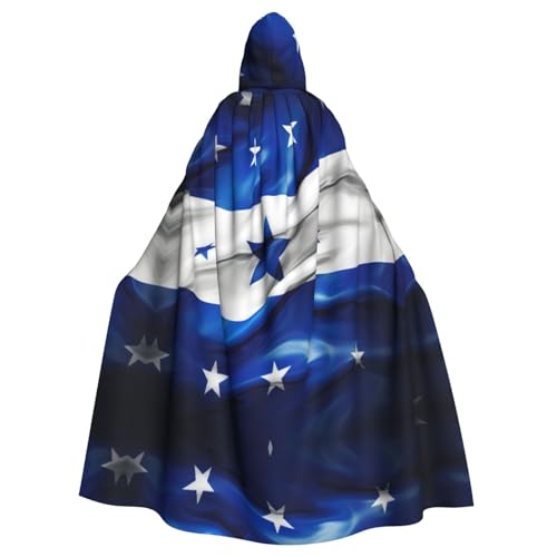 JIUTY Kapuzenumhang mit Honduras-Flagge, Unisex, Umhang für Halloween, Weihnachten, Vampir, Hexe, Kostüme, Partyumhang von JIUTY