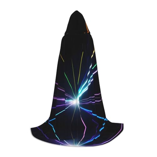 JIUTY Laser Light Halloween Hoodies Robe Cosplay Capes Party Requisiten Kapuzenumhang Umhang Karneval Zubehör für Party von JIUTY