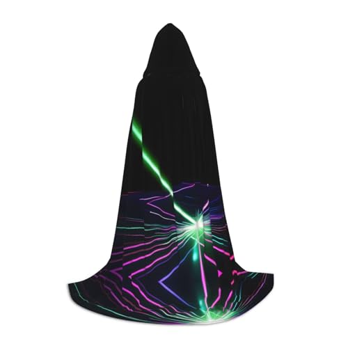 JIUTY Laser Lights Halloween-Kapuzenpullover, Cosplay-Umhang, Party-Requisiten, Kapuzenumhang, Karneval, Accessoire für Party von JIUTY