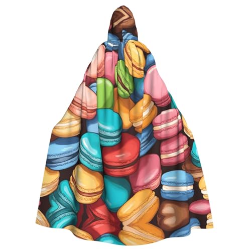 JIUTY Maskerade mit Macaron-Keksgeschmack, für Erwachsene, wirtschaftlicher Kapuzenumhang, 140 cm lang, perfekt für Halloween-Partys, Tänze JIUTY Maskerade mit Macaron-Keksgeschmack, für Erwachsene, wirtschaftlicher Kapuzenumhang, 140 cm lang, perfekt für Halloween-Partys, Tänze von JIUTY
