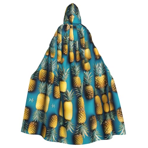 JIUTY Ocean Beach Ananas-Druck, Maskerade für Erwachsene, wirtschaftlicher Kapuzenumhang, 140 cm lang, perfekt für Halloween-Partys, Tänze JIUTY Ocean Beach Ananas-Druck, Maskerade für Erwachsene, wirtschaftlicher Kapuzenumhang, 140 cm lang, perfekt für Halloween-Partys, Tänze von JIUTY