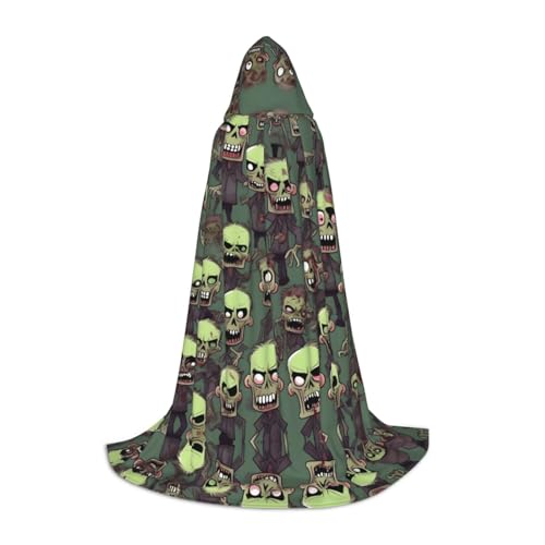 JIUTY Viele Zombies Halloween-Hoodies, Robe, Cosplay, Party-Requisiten, Kapuzenumhang, Umhang, Karneval, Accessoire für Party von JIUTY