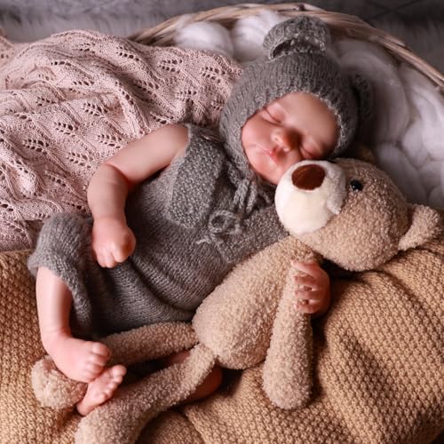JIZHI Reborn Baby Puppe - 20 Zoll Realistische Babypuppen Junge Mit Ganzkörpervinyl - Lebensecht Puppen wie Echt mit Schnuller und Flasche für ab 3 Jahr JIZHI Reborn Baby Puppe - 20 Zoll Realistische Babypuppen Junge Mit Ganzkörpervinyl - Lebensecht Puppen wie Echt mit Schnuller und Flasche für ab 3 Jahr von JIZHI