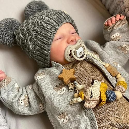 JIZHI Reborn-Baby Junge - 17 Zoll realistische, lebensechte, anatomisch korrekte Ganzkörper vin-yl-Baby Puppen mit Puppen-Zubehör für Kinder ab 3 Jahren von JIZHI