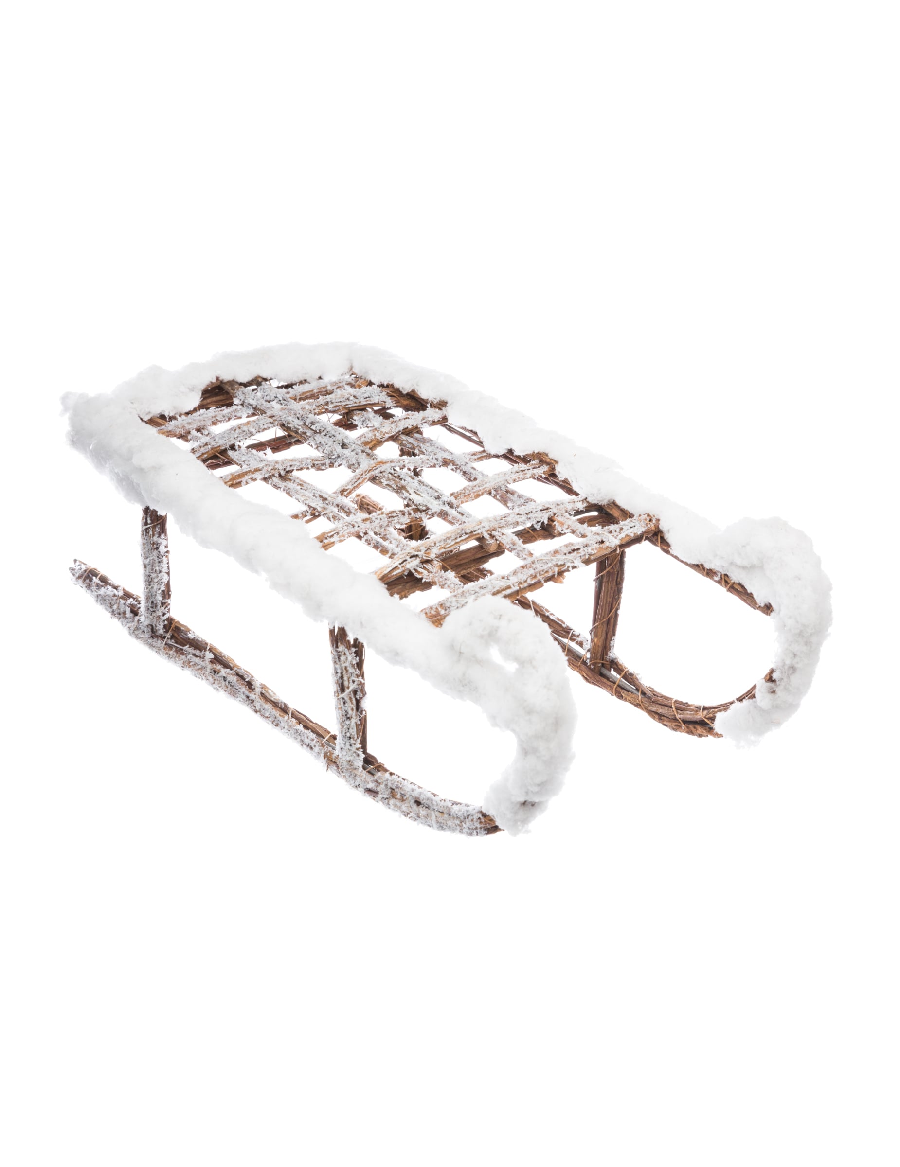 Schneebedeckter Holzschlitten Dekoration 37,5 cm Schneebedeckter Holzschlitten Dekoration 37,5 cm von JJA