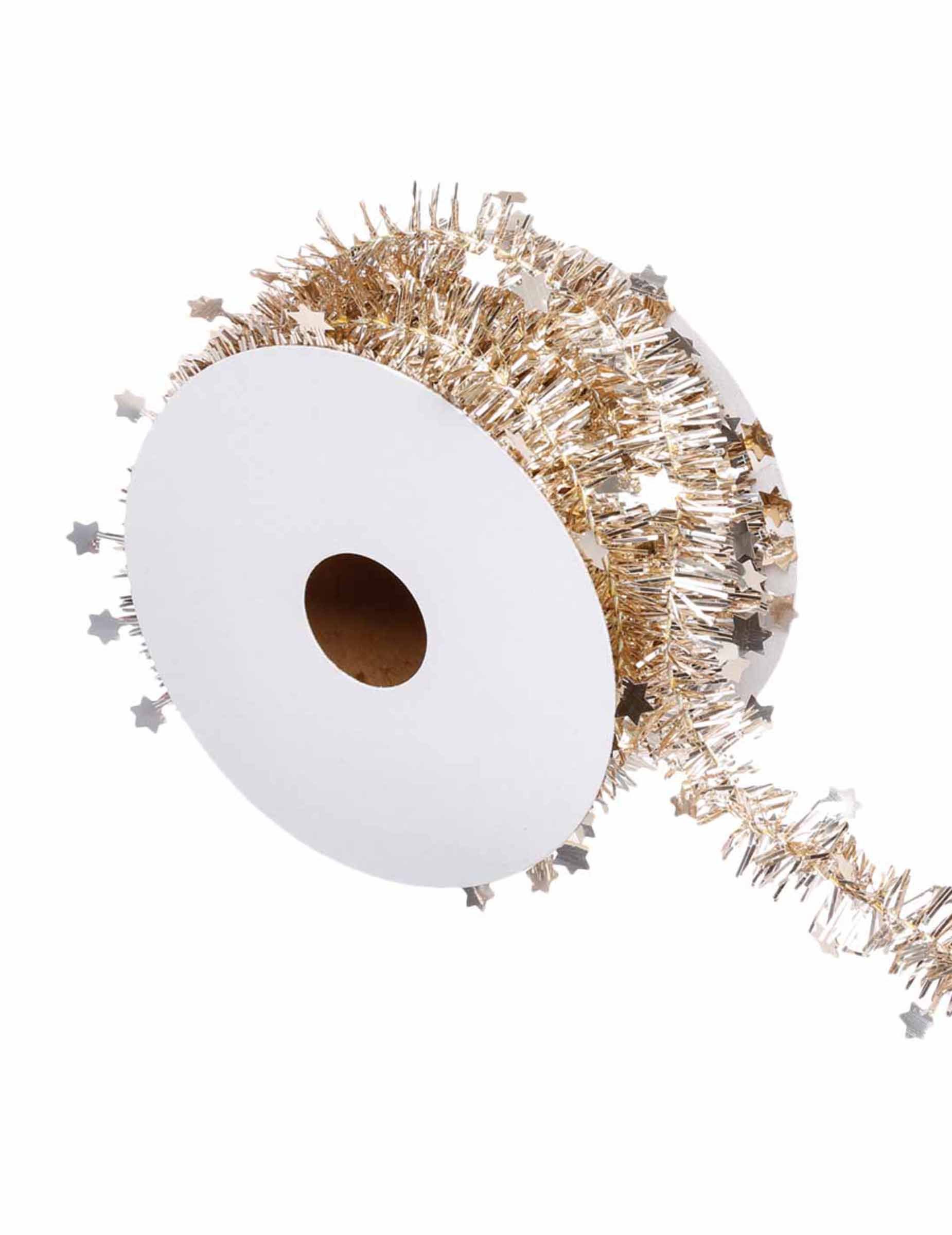 Weihnachtsbaum-Girlande Weihnachtsdeko glitzernd gold 3 m Weihnachtsbaum-Girlande Weihnachtsdeko glitzernd gold 3 m von JJA