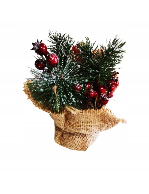Weihnachtsgesteck mit Beeren Tannenzweige grün-braun-rot 15 x 9 cm Weihnachtsgesteck mit Beeren Tannenzweige grün-braun-rot 15 x 9 cm von JJA