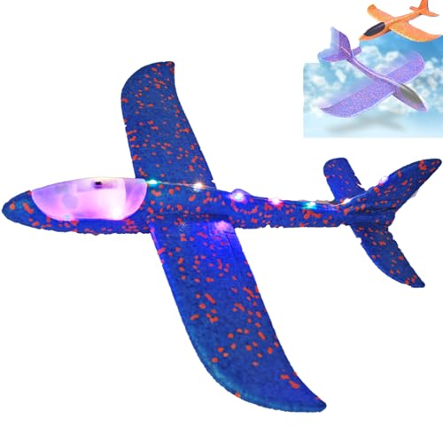 JJKTO Plane Glider，Manual Throwing Foam Plane, Glider Planes for Kids，styrofoam Plane Glider Flying Airplane Toys for Outdoor Activities Sport Game Toy Birthday Party Favors von JJKTO