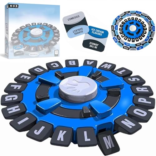 JJKTO Tapple Game，Think Words Game with Letters, Educational Board Games Spelling for 2-8 Players The Quick Thinking Letter Pressing Choose Category and Compete Against Timers Children and Adults von JJKTO