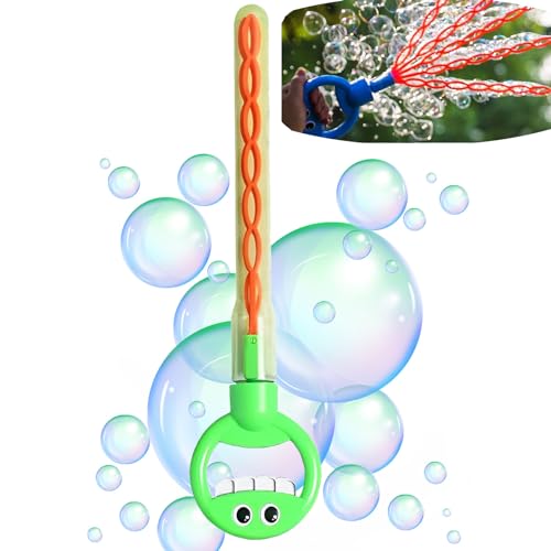 Smiling Face Bubble Wands,Cute Bubbles Blow Maker with 5 Claws, 32 Hole Manual Bubbles Machine,17 In Bubbles Maker Wands for Summer Toy Bubbles Maker Wands for Summer Toy von JJKTO