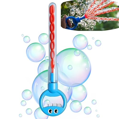 Smiling Face Bubble Wands,Cute Bubbles Blow Maker with 5 Claws, 32 Hole Manual Bubbles Machine,17 In Bubbles Maker Wands for Summer Toy Bubbles Maker Wands for Summer Toy von JJKTO