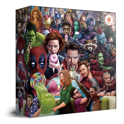 Puzzles für Erwachsene, 1000 Teile, Marvel Avengers-Puzzlespiel, zufällige Form, Puzzleteile mit Bonus-Poster von JJLOLCJ