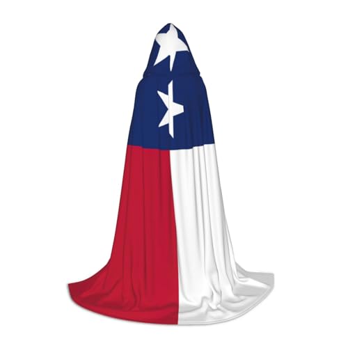 JJPUNGK Umhang mit Kapuze für Männer und Frauen, Motiv: Flagge von Texas, für Mottopartys, Cosplay, Festivals, Dekorationen von JJPUNGK