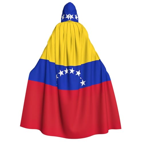 JJPUNGK Umhang mit der Flagge von Venezuela, weicher Kapuzenumhang für Cosplay, Karneval, Maskerade, Partys und Themendekorationen von JJPUNGK