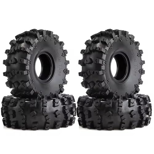 RC Auto Reifen Und Räder Kompatibel Mit Axial, Für SCX10, Für Wraith, Für RR10, Für Capra, Für RBX10, Für Für traxxas, Für TRX4, 4-teilige Große Gummireifen Für 1/10 RC-Auto von JJRFVBGT