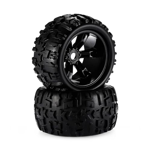 RC Auto Reifen Und Räder Kompatibel Mit Truggy, Für HSP, Für Für traxxas, Für Wltoys, Für 1/8 RC Monster Truck, Räder, Reifen, Gummi, 170 MM, 155 MM, 150 MM, 120 MM, 17 Mm Sechskantnabe, 2 Stück(8477) von JJRFVBGT