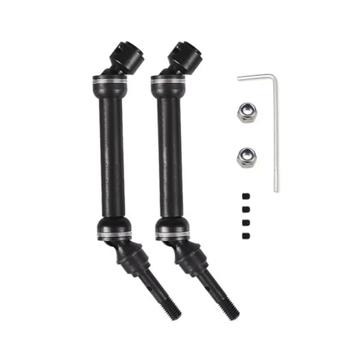 RC Stahl-Antriebswellen Kompatibel Mit Für traxxas Für Slash 4X4 Für SLA017 Für SLA018 Für 1/10 CVD Stahl Vorne Und Hinten Antriebswelle Montage Heavy Duty(Front 2pcs) von JJRFVBGT