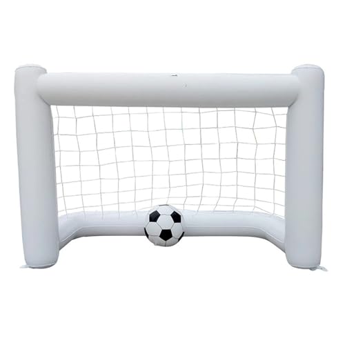 JKELPV fußball Training Fussball ballkontrolle 160 cm Fußballtor Training Kinderball Aufblasbares Fußballtor mit Netz Schwimmendes Innenfußballtor von JKELPV