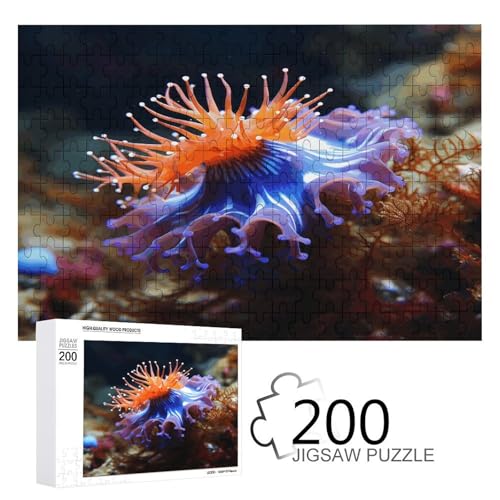 Jigsaw Game for Adults, Nudibranch Printed Wooden Puzzles, 200 Piece Puzzles are Suitable for Puzzle Enthusiasts and Can Be Placed at Home, Office, Or Other Places von JKLPOMN