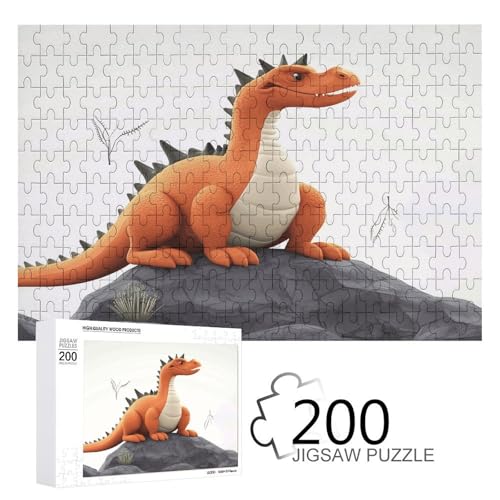 Puzzlespiel für Erwachsene, lustige Drachen bedruckte Holzpuzzles, 200 Teile Puzzles sind geeignet für Puzzle-Enthusiasten und können zu Hause, im Büro oder an anderen Orten platziert werden von JKLPOMN