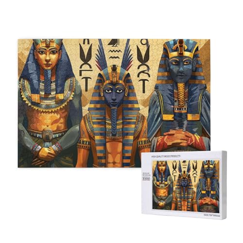 Ancient Egypt Tribe Series Printed Woodblock Puzzle -1000 Pieces (Boxed) Puzzle Education Game - Home Decoration Puzzle von JKSEEPYN