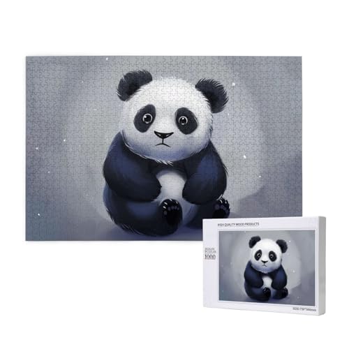 Panda Printed Woodblock Puzzle - 1000 Teile (Boxed) Puzzle Education Game - Home Decoration Puzzle von JKSEEPYN