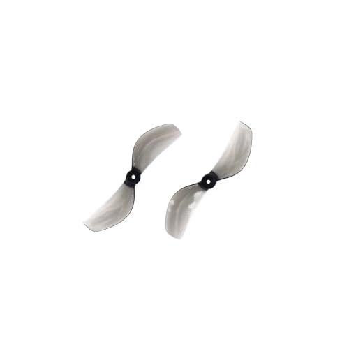 JKYsrUT 4 Paar 45 mm 2 Propeller Kompatibel mit RC FPV Racing und Freestyle-Drohnen 1 mm 1,5 mm kompatibel mit 1,8 Zoll Cinewhoop Toothpick DIY-Teilen(Clear Gray Hole 1mm) von JKYsrUT