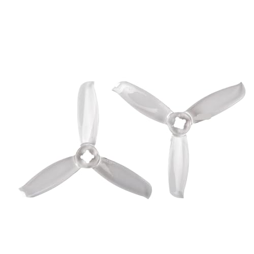 JKYsrUT 4er Pack 3028 PC Propeller 3 Zoll Paddelpropeller CW CCW Requisiten Kompatibel mit FPV Drone Quadcopter Multicopter(2Pairs Clear) von JKYsrUT