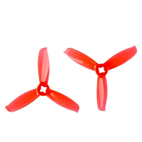 JKYsrUT 4er Pack 3028 PC Propeller 3 Zoll Paddelpropeller CW CCW Requisiten Kompatibel mit FPV Drone Quadcopter Multicopter(2Pairs Red) von JKYsrUT