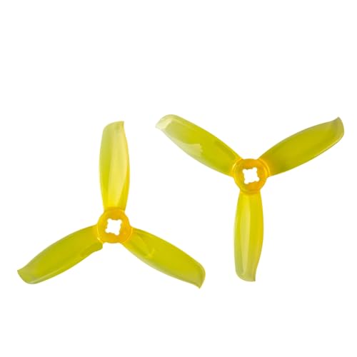 JKYsrUT 4er Pack 3028 PC Propeller 3 Zoll Paddelpropeller CW CCW Requisiten Kompatibel mit FPV Drone Quadcopter Multicopter(2Pairs Yellow) von JKYsrUT