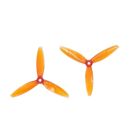 JKYsrUT 6 Paar G-EMFAN Windancer 5043 Color T5043C 5x4,3 Zoll PC 3-CW CCW Compatible with RC Racing Drone Freestyle(6 Pairs Orange) von JKYsrUT