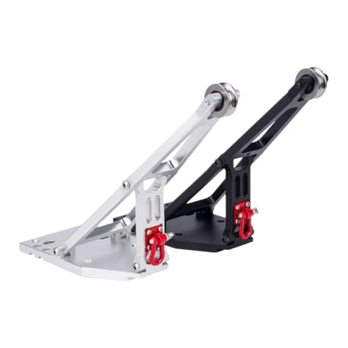 JKYsrUT Aluminium-Winden-/Abschleppkranarm-Kit im Maßstab 1:10, Simulation, kompatibel mit Upgrade-Teilen Compatible with RC Crawler 1.9UTB Trail Buggy(Silver) von JKYsrUT