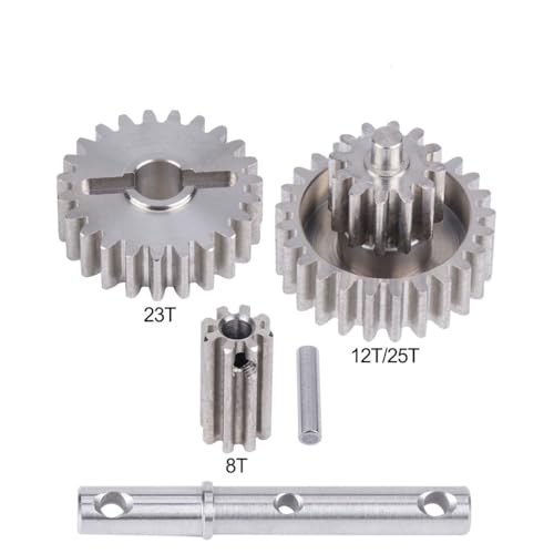 JKYsrUT Chassis-Metallgetriebe-Upgrade Getriebe mit niedrigem Schwerpunkt, kompatibel mit 1/10 RC Crawler Car II-Achsenteilen(High Speed Gear) von JKYsrUT