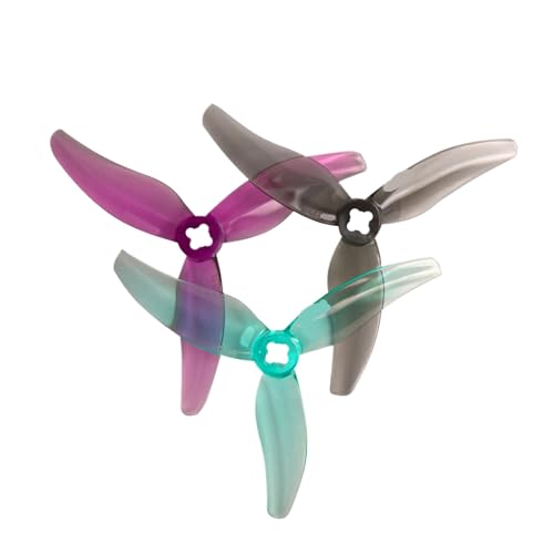 JKYsrUT Hurricane 3630 3-PC Propeller 3,5 Zoll Drohne 2004 8 Paar 8CW und 8CCW Kompatibel mit FPV Freestyle(8 Pairs Gray) von JKYsrUT