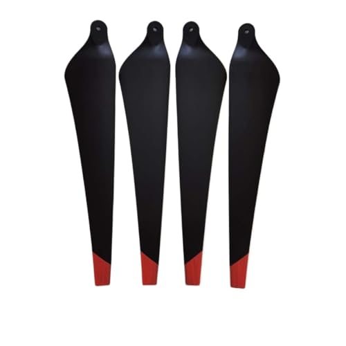 JKYsrUT T30 3820s, Kohlefaser-Nylon-Mix, Klapppaddel, kompatibel mit T30 CW/CCW, Reparaturzubehör Compatible with Landwirtschaftspflanzendrohnen(Carbon Props A 4PCS) von JKYsrUT