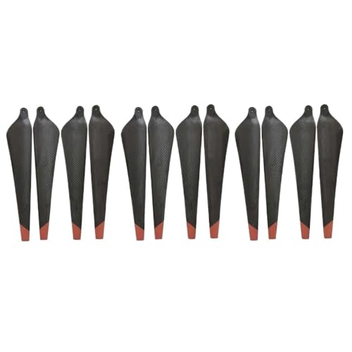 JKYsrUT T30 3820s Carbon Fiber Paddle Folding Kompatibel mit T30 CW/CCW Landwirtschaft Anlage Mulitcopter Drone Reparatur Zubehör(Carbon Fiber-12PCS) von JKYsrUT