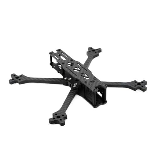 JKYsrUT TBS Source ONE V5 Wide Stance X Kohlefaser-FPV-Rahmenkit, kompatibel Kompatibel mit 5-Zoll- und 7-Zoll-Freestyle-Drohnen(5 inch) von JKYsrUT