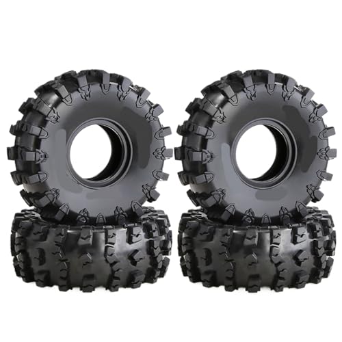 JKYsrUT Übergroße 2,2-Zoll-Gummi-Kletterreifen 150 * 58 mm für 1:10 RC-Car, kompatibel mit 90046 AXI03007 TRX-4 von JKYsrUT