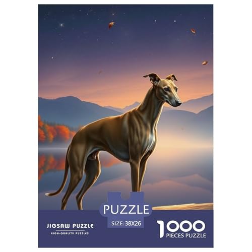 Greyhound Puzzle 1000-teilige Schwer Puzzle Spielzeug Lernspiel Impossible Hund Herausforderung Spielzeug Für Erwachsene Und Kinder in Bewährter 38x26cm/1000pcs Greyhound Puzzle 1000-teilige Schwer Puzzle Spielzeug Lernspiel Impossible Hund Herausforderung Spielzeug Für Erwachsene Und Kinder in Bewährter 38x26cm/1000pcs von JLZBXCUER