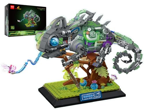 JMBricklayer Mechanisches Chamäleon Baukästen für Erwachsene 70124, Cooles Regenwaldtiere-Sammelmodell mit Sockel, Kreatives Design, Bauspielzeug, Geschenke für Erwachsene, Männer ab 14+ JMBricklayer Mechanisches Chamäleon Baukästen für Erwachsene 70124, Cooles Regenwaldtiere-Sammelmodell mit Sockel, Kreatives Design, Bauspielzeug, Geschenke für Erwachsene, Männer ab 14+ von JMBricklayer
