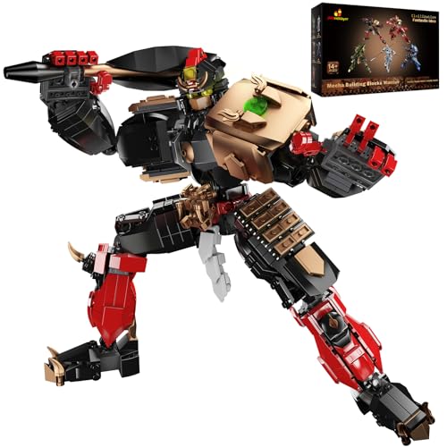 JMBricklayer Roboter-Mecha-Bauspielzeug 70127, Schwertkämpfer-Attentäter-Actionfiguren-Modellbausatz, Geschenk für Jungen und Mädchen, Cooles dekoratives Heldenfiguren-Display (920 Teile) von JMBricklayer