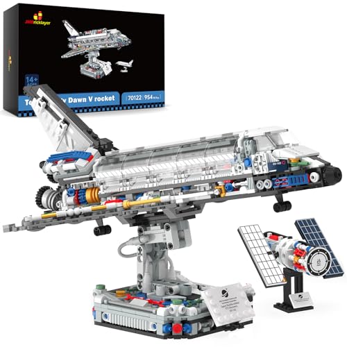 JMBricklayer Technik Space Shuttle Bausteine, 70122 Weltraum Flugzeug klemmbausteine, Space Spielzeug für Jungen und Erwachsene von JMBricklayer