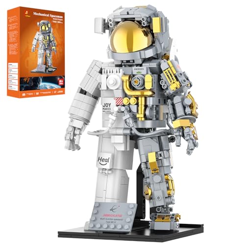 JMBricklayer Weltraum-Astronauten-Bausätze für Erwachsene 70131 - Flexibles Astronauten-Bausteinmodell mit Ausstellungsständer, Kinderzimmer-Deko, Kreatives Geschenk für Jungs und Mädchen ab 10 Jahren JMBricklayer Weltraum-Astronauten-Bausätze für Erwachsene 70131 - Flexibles Astronauten-Bausteinmodell mit Ausstellungsständer, Kinderzimmer-Deko, Kreatives Geschenk für Jungs und Mädchen ab 10 Jahren von JMBricklayer