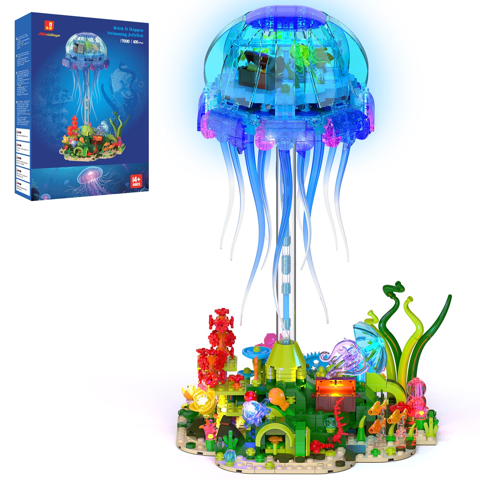 Jellyfish Building Set with LED Lights 70010,Jellyfish Lamp Jellyfish Building Set with LED Lights 70010,Jellyfish Lamp von JMBricklayer